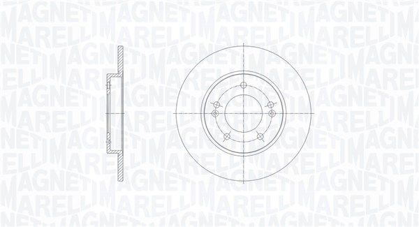 Stabdžių diskas MAGNETI MARELLI 361302040825