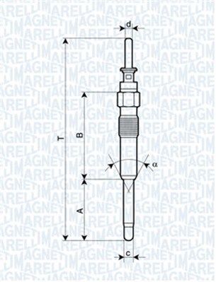 Kaitinimo žvakė MAGNETI MARELLI 062900023304