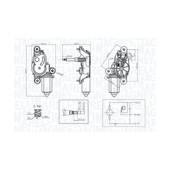 Valytuvo variklis MAGNETI MARELLI 064070600010