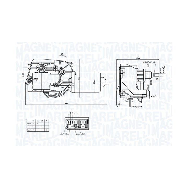 Valytuvo variklis MAGNETI MARELLI 064374000010