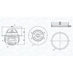 Termostatas, aušinimo skystis MAGNETI MARELLI 352317005140