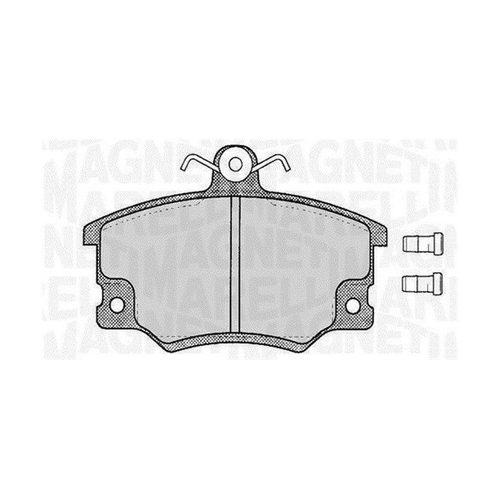 Stabdžių trinkelių rinkinys, diskinis stabdys MAGNETI MARELLI 363916060105