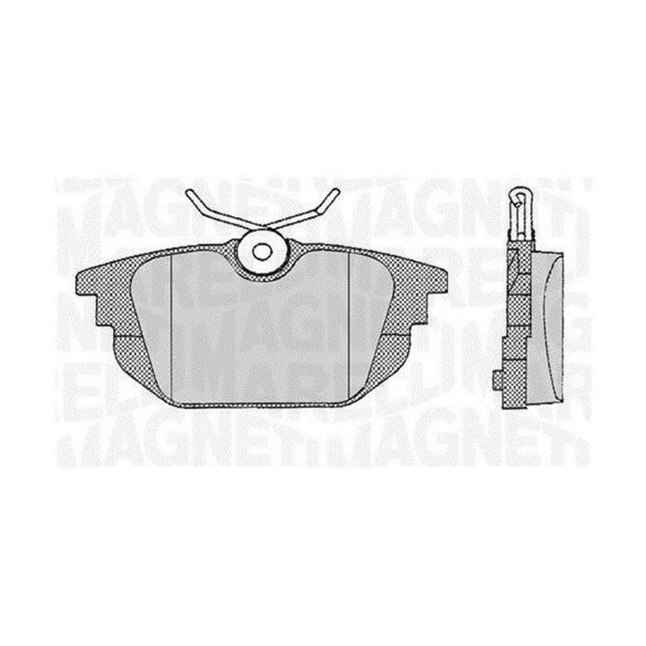 Stabdžių trinkelių rinkinys, diskinis stabdys MAGNETI MARELLI 363916060106