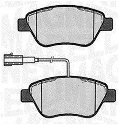 Stabdžių trinkelių rinkinys, diskinis stabdys MAGNETI MARELLI 363916060123