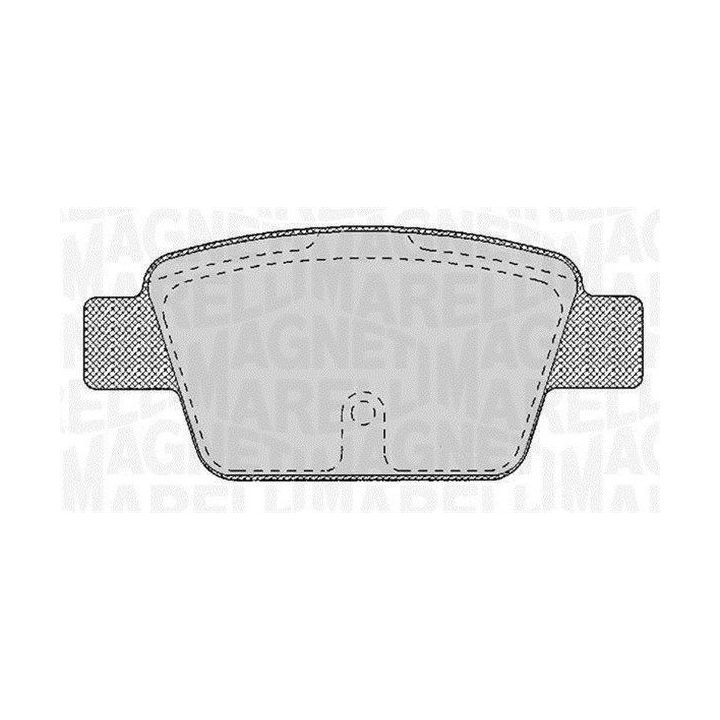 Stabdžių trinkelių rinkinys, diskinis stabdys MAGNETI MARELLI 363916060125