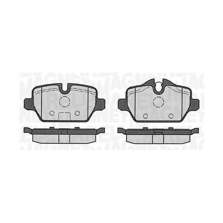 Stabdžių trinkelių rinkinys, diskinis stabdys MAGNETI MARELLI 363916060148