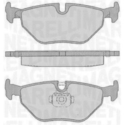 Stabdžių trinkelių rinkinys, diskinis stabdys MAGNETI MARELLI 363916060157