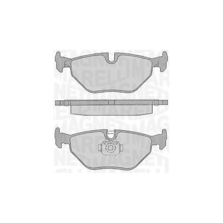 Stabdžių trinkelių rinkinys, diskinis stabdys MAGNETI MARELLI 363916060157
