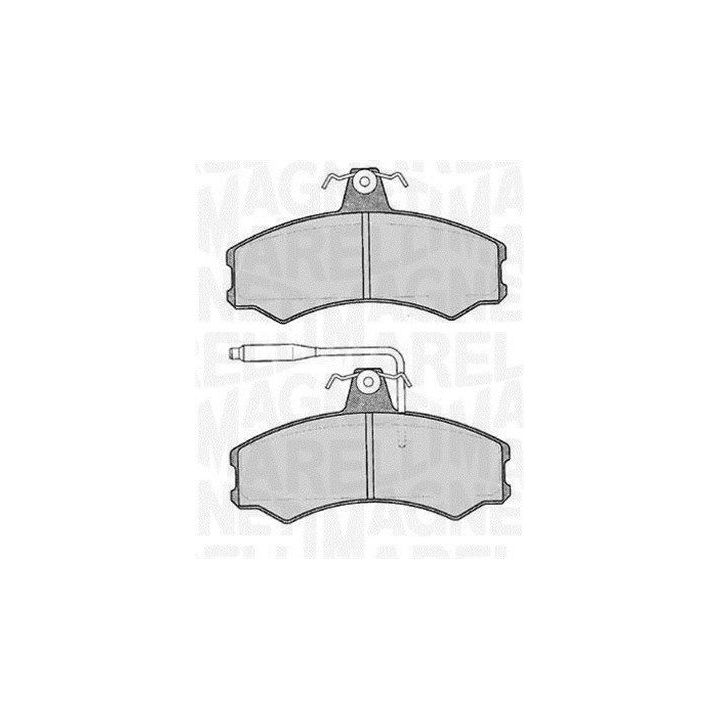 Stabdžių trinkelių rinkinys, diskinis stabdys MAGNETI MARELLI 363916060175