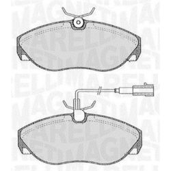 Stabdžių trinkelių rinkinys, diskinis stabdys MAGNETI MARELLI 363916060183