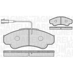 Stabdžių trinkelių rinkinys, diskinis stabdys MAGNETI MARELLI 363916060187
