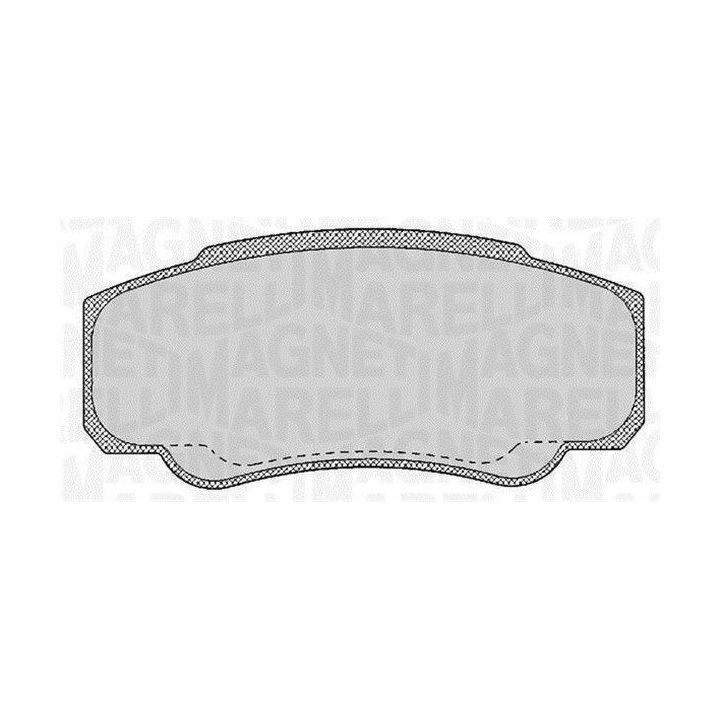 Stabdžių trinkelių rinkinys, diskinis stabdys MAGNETI MARELLI 363916060188