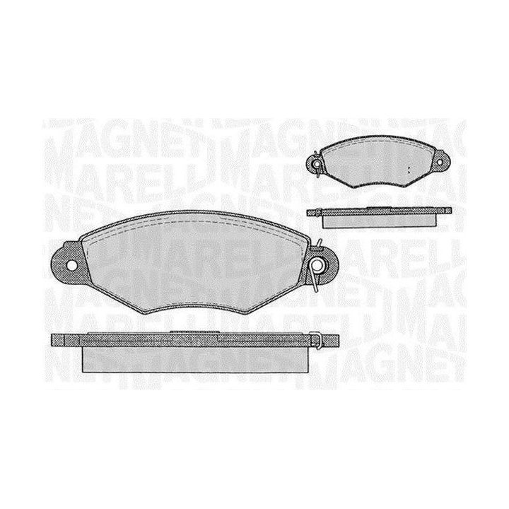Stabdžių trinkelių rinkinys, diskinis stabdys MAGNETI MARELLI 363916060200