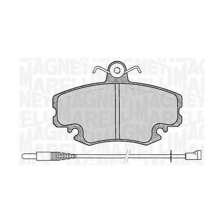 Stabdžių trinkelių rinkinys, diskinis stabdys MAGNETI MARELLI 363916060203