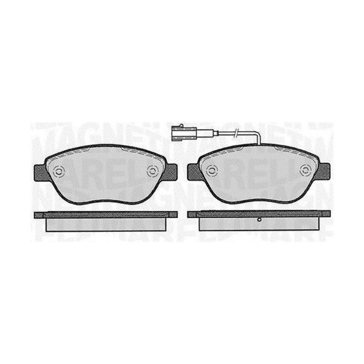 Stabdžių trinkelių rinkinys, diskinis stabdys MAGNETI MARELLI 363916060214