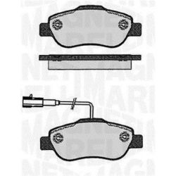 Stabdžių trinkelių rinkinys, diskinis stabdys MAGNETI MARELLI 363916060215