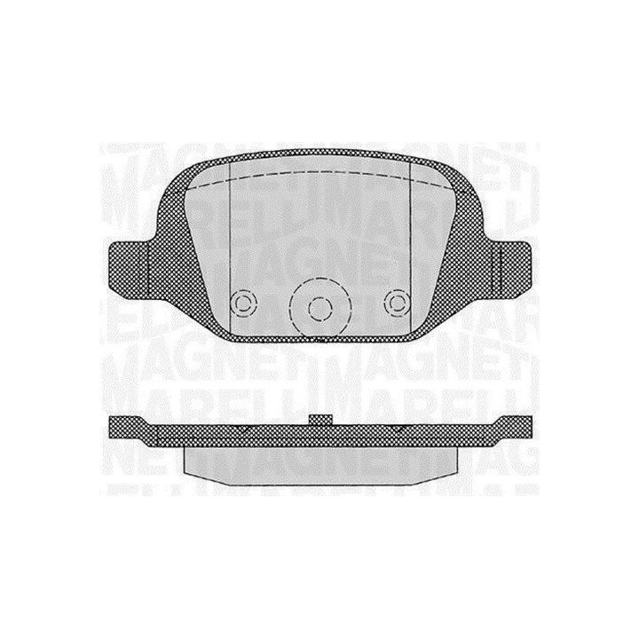 Stabdžių trinkelių rinkinys, diskinis stabdys MAGNETI MARELLI 363916060216