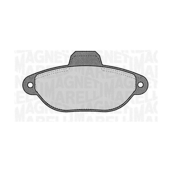 Stabdžių trinkelių rinkinys, diskinis stabdys MAGNETI MARELLI 363916060220