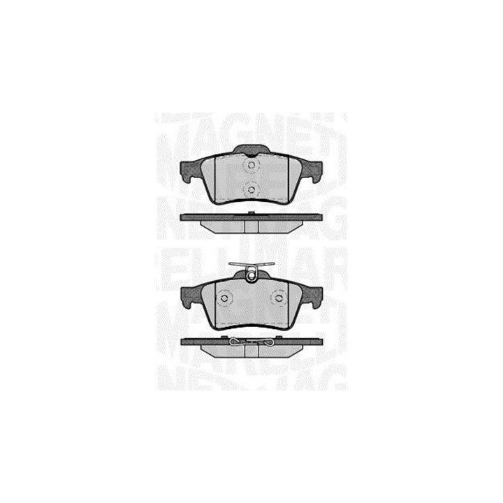 Stabdžių trinkelių rinkinys, diskinis stabdys MAGNETI MARELLI 363916060243