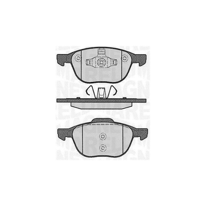 Stabdžių trinkelių rinkinys, diskinis stabdys MAGNETI MARELLI 363916060244