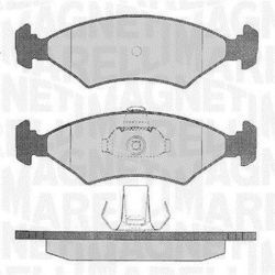 Stabdžių trinkelių rinkinys, diskinis stabdys MAGNETI MARELLI 363916060248