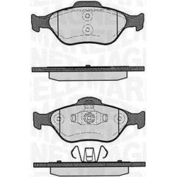 Stabdžių trinkelių rinkinys, diskinis stabdys MAGNETI MARELLI 363916060252
