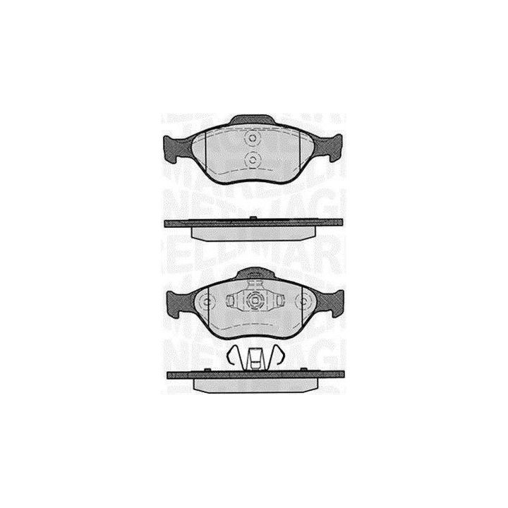 Stabdžių trinkelių rinkinys, diskinis stabdys MAGNETI MARELLI 363916060252