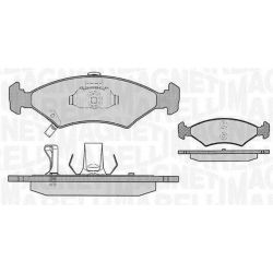 Stabdžių trinkelių rinkinys, diskinis stabdys MAGNETI MARELLI 363916060287