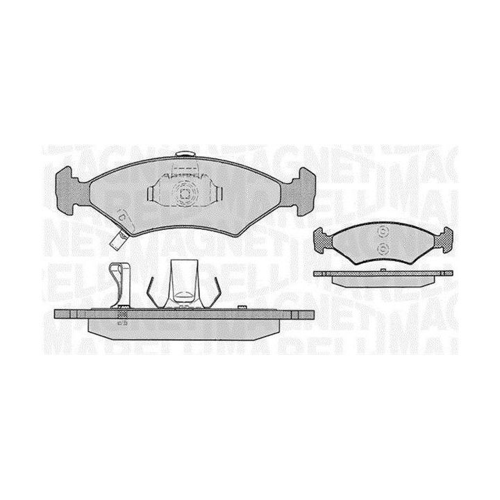 Stabdžių trinkelių rinkinys, diskinis stabdys MAGNETI MARELLI 363916060287