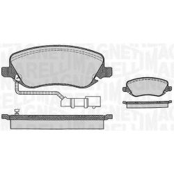Stabdžių trinkelių rinkinys, diskinis stabdys MAGNETI MARELLI 363916060289