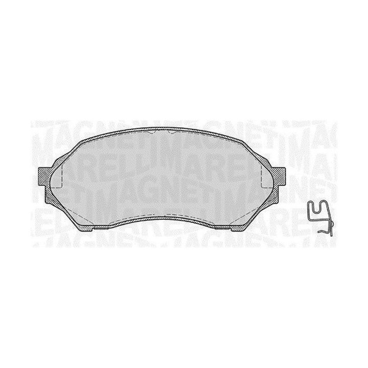 Stabdžių trinkelių rinkinys, diskinis stabdys MAGNETI MARELLI 363916060293