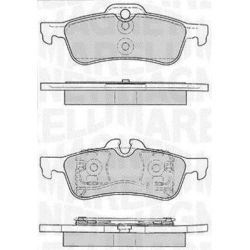 Stabdžių trinkelių rinkinys, diskinis stabdys MAGNETI MARELLI 363916060331