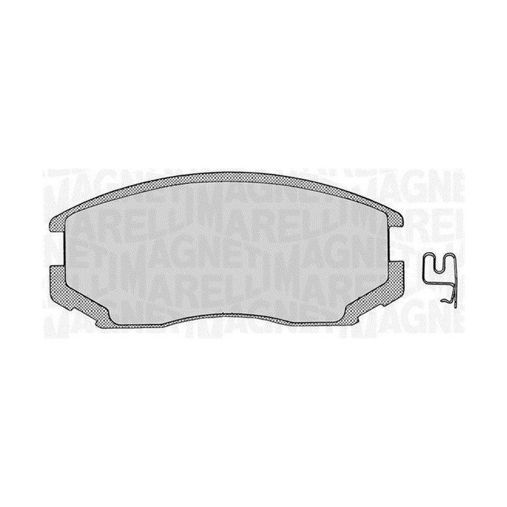 Stabdžių trinkelių rinkinys, diskinis stabdys MAGNETI MARELLI 363916060333