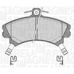 Stabdžių trinkelių rinkinys, diskinis stabdys MAGNETI MARELLI 363916060334
