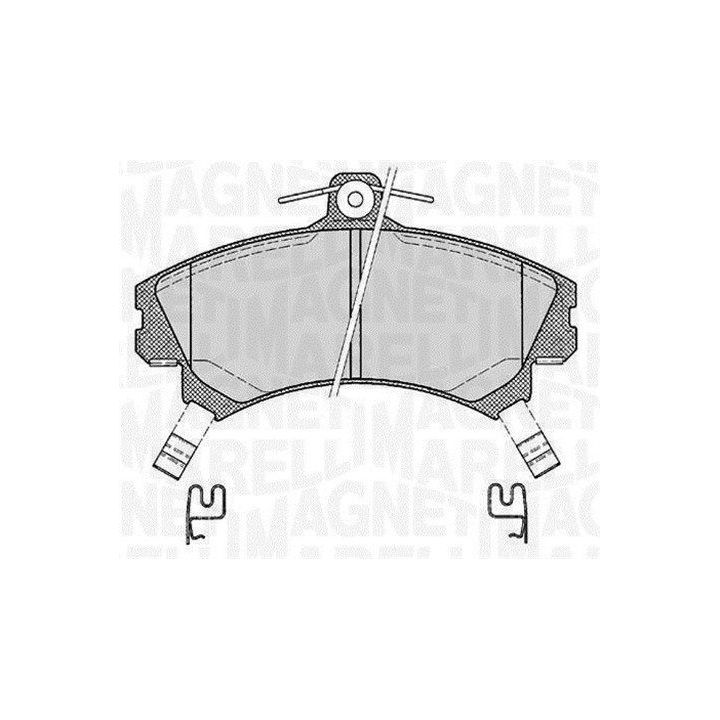 Stabdžių trinkelių rinkinys, diskinis stabdys MAGNETI MARELLI 363916060334