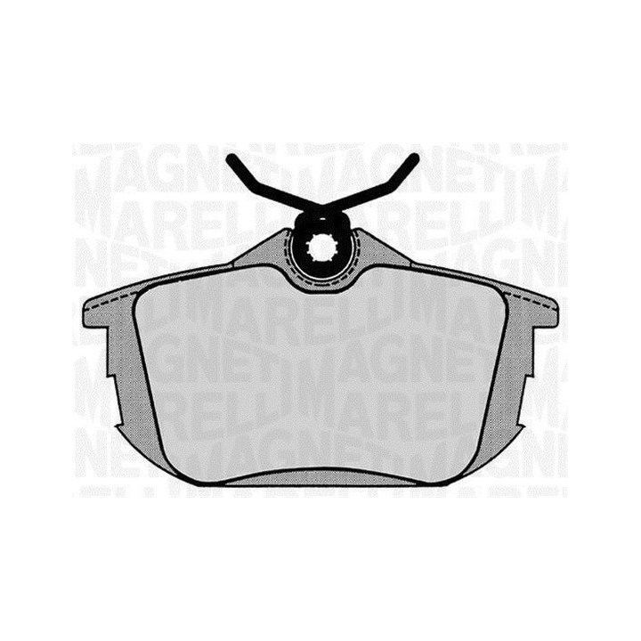 Stabdžių trinkelių rinkinys, diskinis stabdys MAGNETI MARELLI 363916060336