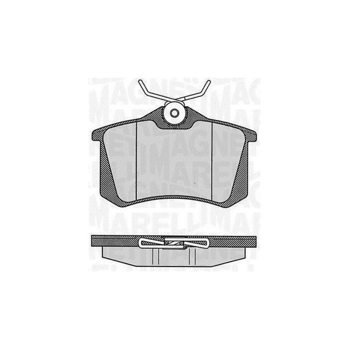 Stabdžių trinkelių rinkinys, diskinis stabdys MAGNETI MARELLI 363916060348