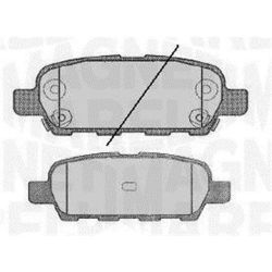 Stabdžių trinkelių rinkinys, diskinis stabdys MAGNETI MARELLI 363916060350