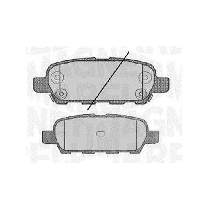 Stabdžių trinkelių rinkinys, diskinis stabdys MAGNETI MARELLI 363916060350