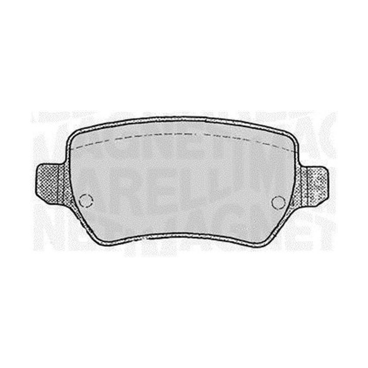 Stabdžių trinkelių rinkinys, diskinis stabdys MAGNETI MARELLI 363916060358