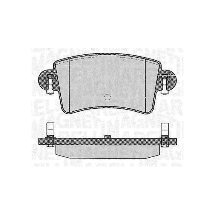 Stabdžių trinkelių rinkinys, diskinis stabdys MAGNETI MARELLI 363916060365