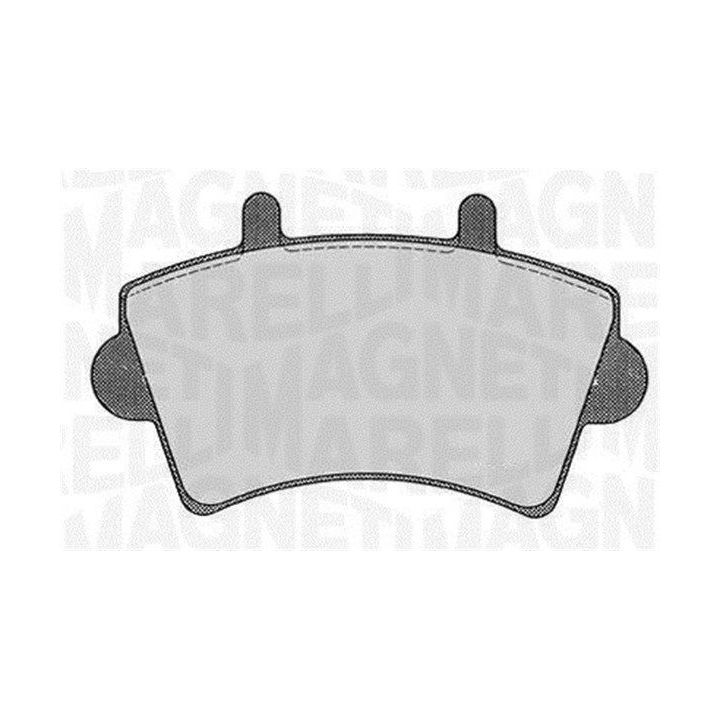 Stabdžių trinkelių rinkinys, diskinis stabdys MAGNETI MARELLI 363916060366