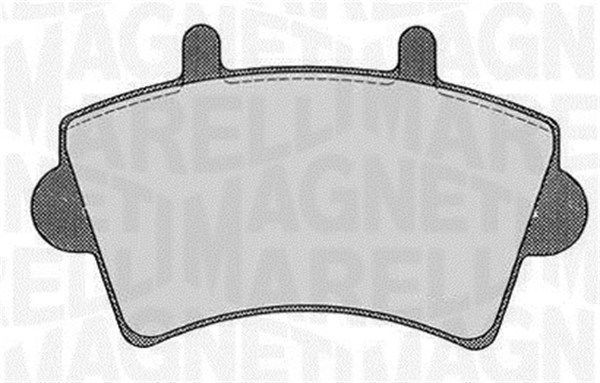 Stabdžių trinkelių rinkinys, diskinis stabdys MAGNETI MARELLI 363916060366