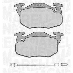 Stabdžių trinkelių rinkinys, diskinis stabdys MAGNETI MARELLI 363916060372