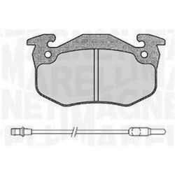 Stabdžių trinkelių rinkinys, diskinis stabdys MAGNETI MARELLI 363916060378