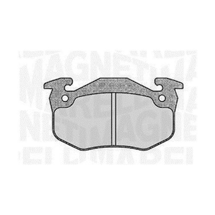 Stabdžių trinkelių rinkinys, diskinis stabdys MAGNETI MARELLI 363916060385