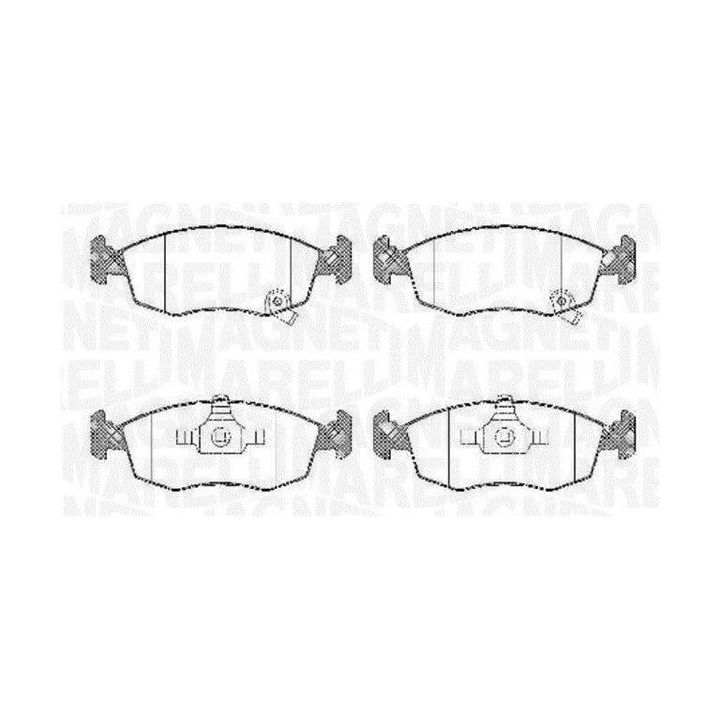 Stabdžių trinkelių rinkinys, diskinis stabdys MAGNETI MARELLI 363916060428