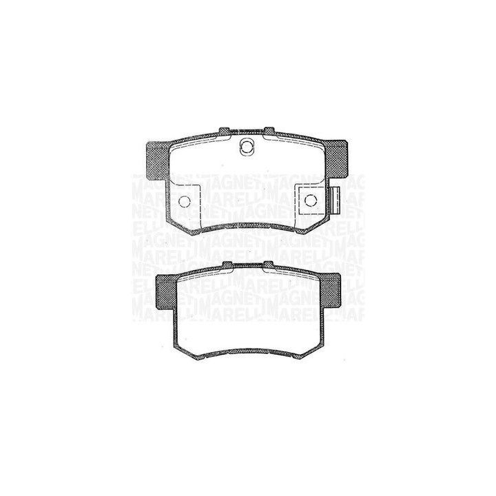 Stabdžių trinkelių rinkinys, diskinis stabdys MAGNETI MARELLI 363916060462