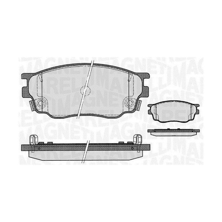 Stabdžių trinkelių rinkinys, diskinis stabdys MAGNETI MARELLI 363916060465