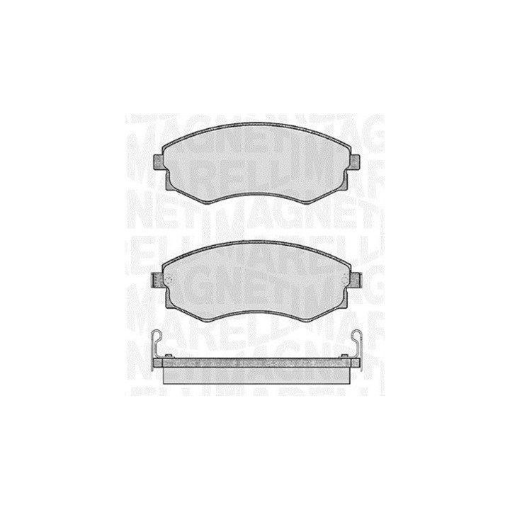 Stabdžių trinkelių rinkinys, diskinis stabdys MAGNETI MARELLI 363916060467